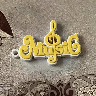 Móc khóa âm nhạc thiết kế độc đáo (Music Keychain 3D model)
