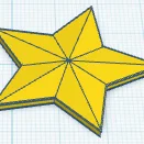 Mô hình 3D ngôi sao trang trí Glo Star cực đẹp cho không gian nhà