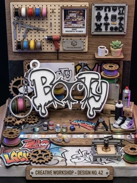 Móc khóa Rubber Loofy in 3D - Phụ kiện độc đáo phong cách Graffiti - Image 1