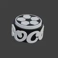 Móc khóa Clicker hình quả bóng đá - Thumbnail 4