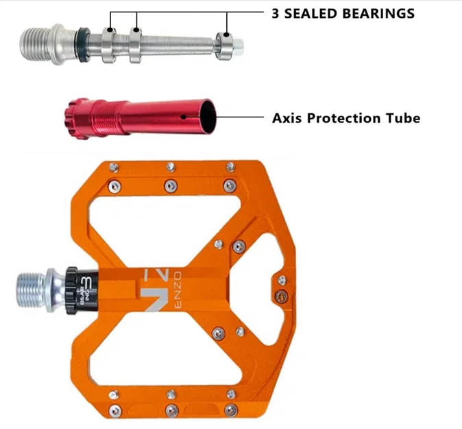 Dụng cụ tháo lắp bàn đạp Shimano có khắc chữ hướng dẫn - Image 2
