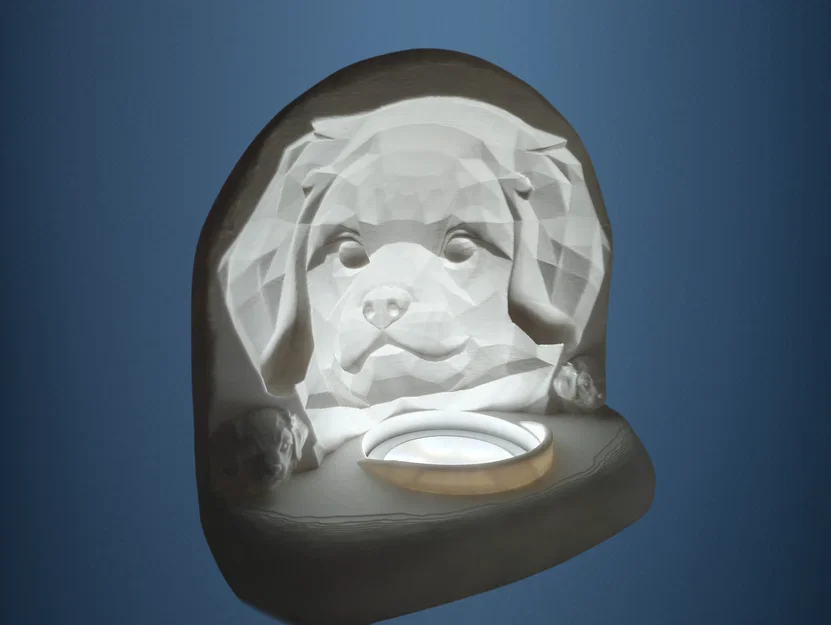Đèn 3D Chú Cún Low Poly – Hiệu Ứng Ảo Giác Độc Đáo - Image 2