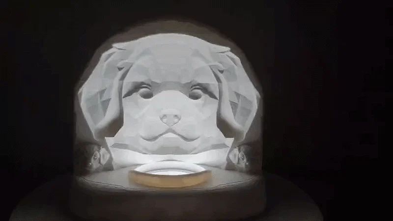 Đèn 3D Chú Cún Low Poly – Hiệu Ứng Ảo Giác Độc Đáo - Image 5