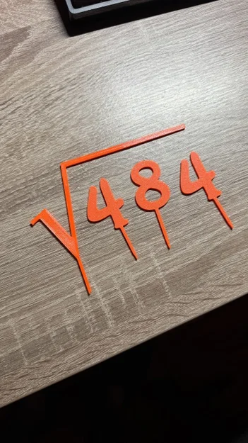 Phụ kiện trang trí bánh sinh nhật hình căn bậc hai (Square Root) độc đáo - Image 1