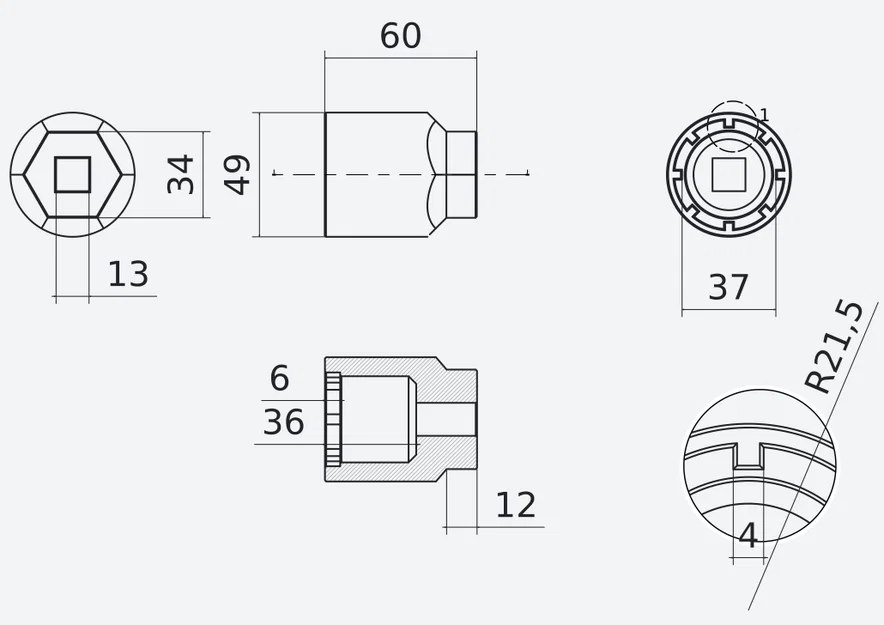 Dụng cụ tháo lắp vòng khóa động cơ xe đạp điện BOSCH CX Gen 3 / 4 / Activeline - Image 8