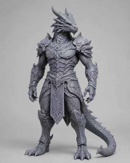 Mô hình Chiến binh Rồng (Dragon Warrior) in 3D chi tiết cao - Image 1