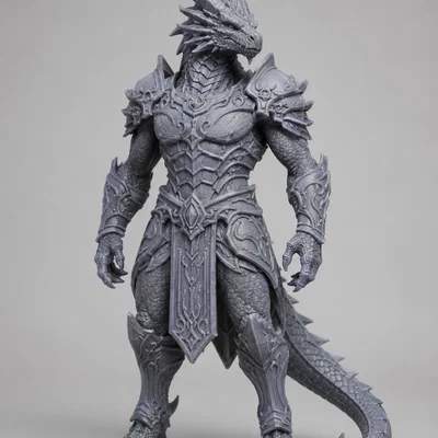 Mô hình Chiến binh Rồng (Dragon Warrior) in 3D chi tiết cao