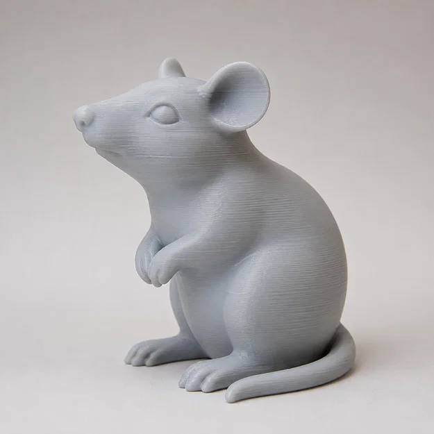 Mô hình chú chuột 3D (Rat) đáng yêu trang trí bàn làm việc - Image 1