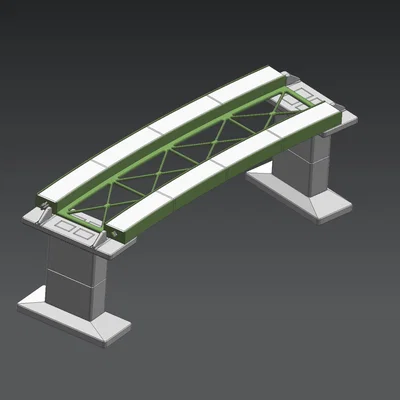 Đế cầu lắp ghép cho đường ray cong Märklin H0 số 24912 [R=1114.6mm-12.1°]