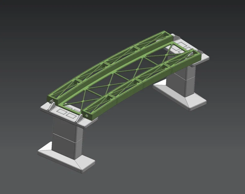 Cầu dầm thép lắp ghép cho ray cong Märklin H0 số 24912 [R=1114.6mm-12.1°] - Image 1
