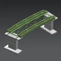 Cầu dầm thép lắp ghép cho ray cong Märklin H0 số 24912 [R=1114.6mm-12.1°] - Thumbnail 1