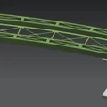 Cầu dầm thép lắp ghép cho ray cong Märklin H0 số 24912 [R=1114.6mm-12.1°] - Thumbnail 2