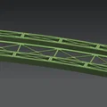 Cầu dầm thép lắp ghép cho ray cong Märklin H0 số 24912 [R=1114.6mm-12.1°] - Thumbnail 3