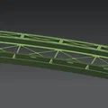 Cầu dầm thép lắp ghép cho ray cong Märklin H0 số 24912 [R=1114.6mm-12.1°] - Thumbnail 4