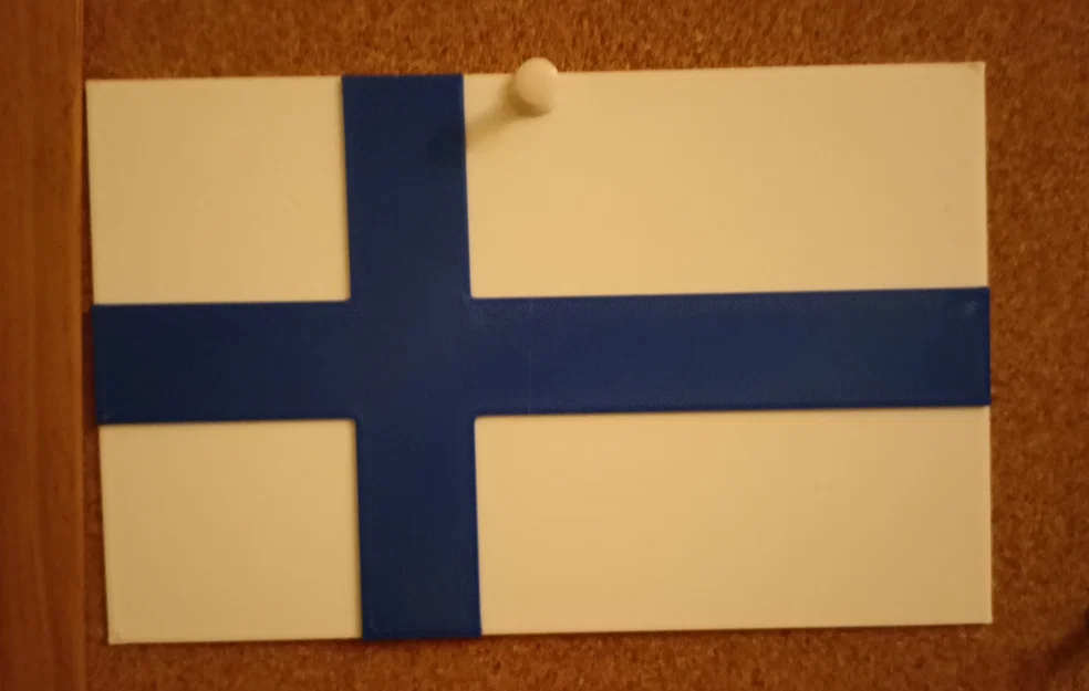 Mô hình cờ Phần Lan (Finland Flag) tinh tế cho in 3D - Image 1