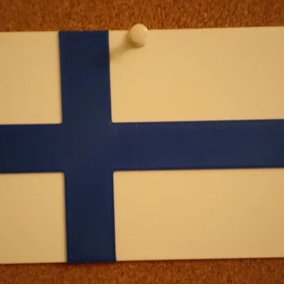 Mô hình cờ Phần Lan (Finland Flag) tinh tế cho in 3D