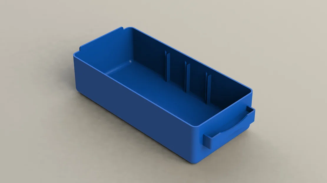 Ngăn kéo thay thế cho tủ Raaco 66x139x37mm (File in 3D) - Image 1