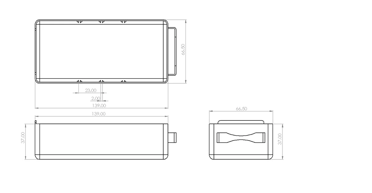 Ngăn kéo thay thế cho tủ Raaco 66x139x37mm (File in 3D) - Image 4