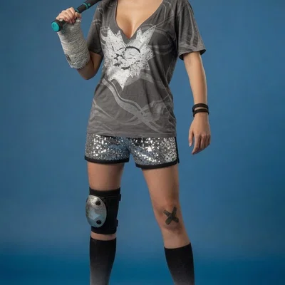 Karina – Mô hình Cyberpunk đường phố với gậy bóng chày