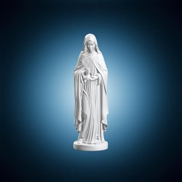 Tượng Thánh Clare - Mô hình in 3D sắc nét - Image 2