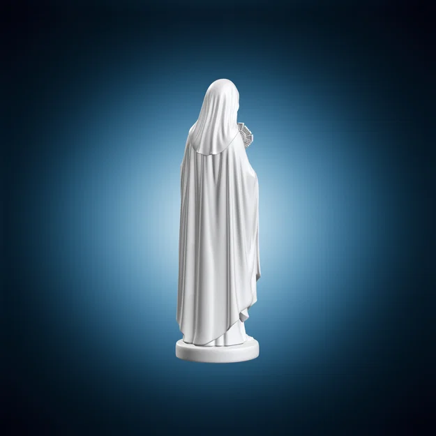 Tượng Thánh Clare - Mô hình in 3D sắc nét - Image 5