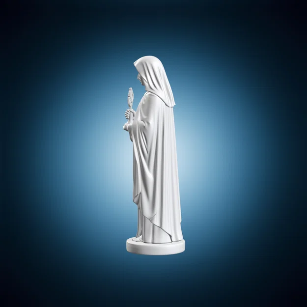 Tượng Thánh Clare - Mô hình in 3D sắc nét - Image 7