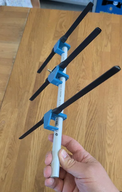 Ăng-ten Yagi 3 phần tử 70cm / 433MHz dạng thước cuộn gấp gọn cho định hướng - Image 4