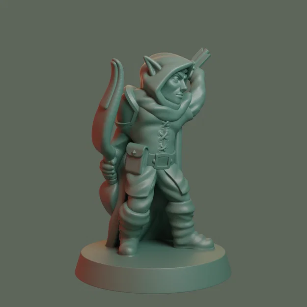 Mô hình Elf Ranger nam tỉ lệ 28mm (FDM, không cần support) - Image 3
