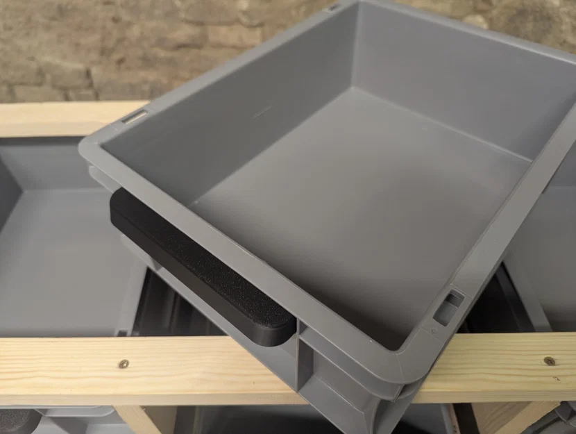 Tay nắm ngăn kéo cho thùng nhựa Bauhaus Eurobox - Image 2