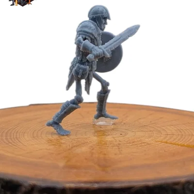 Skeleton Melee - Mô hình Bộ xương chiến đấu sẵn sàng in