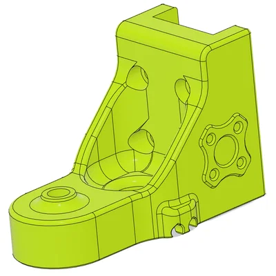 Bộ gá WobbleX phía sau cho Voron Trident-R1