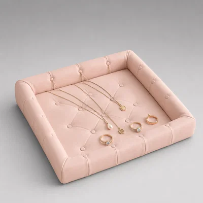 File STL Khay Đựng Trang Sức Hình Gối Phồng – Decor Bàn Trang Điểm Phong Cách Coquette