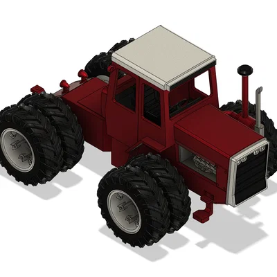 Mô hình máy kéo Massey Ferguson 1500 4WD tỷ lệ 1:16 in 3D