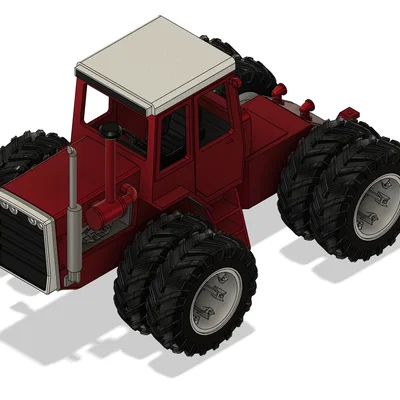 Mô hình máy kéo Massey Ferguson 1500 4WD tỷ lệ 1:16 in 3D