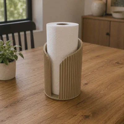Giá đỡ cuộn giấy bếp phong cách Japandi - Dáng tròn