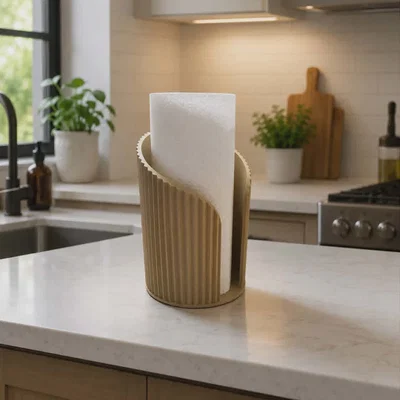 Giá đỡ cuộn giấy bếp phong cách Japandi - Dáng tròn