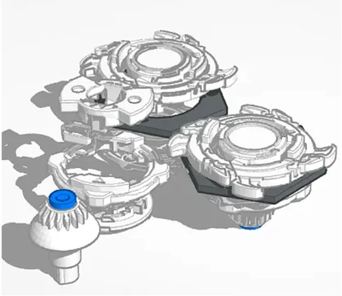 Mô hình Beyblade Dragoon 25 năm - Tự in 3D tại nhà cực chất - Image 1