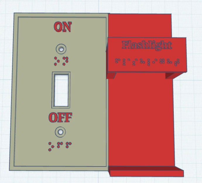 Ốp công tắc đèn tích hợp đèn pin - Image 1