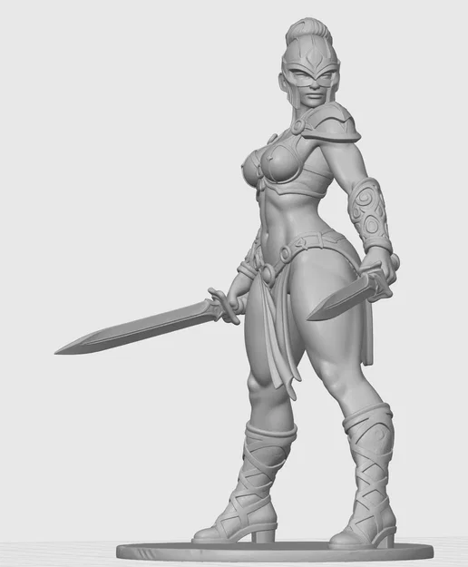 Mô hình nữ chiến binh Amazon - Tượng nhân vật 3D dũng mãnh - Image 2