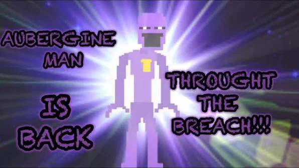 Mô hình 3D Aubergine Man (Purple Guy) chất lượng cao cho fan game - Image 1