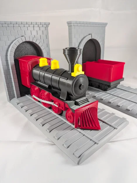 Bộ chặn sách hình tàu hỏa hơi nước - Train Bookends - Image 1