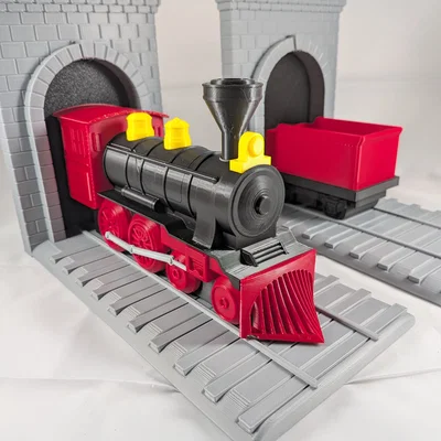 Bộ chặn sách hình tàu hỏa hơi nước - Train Bookends