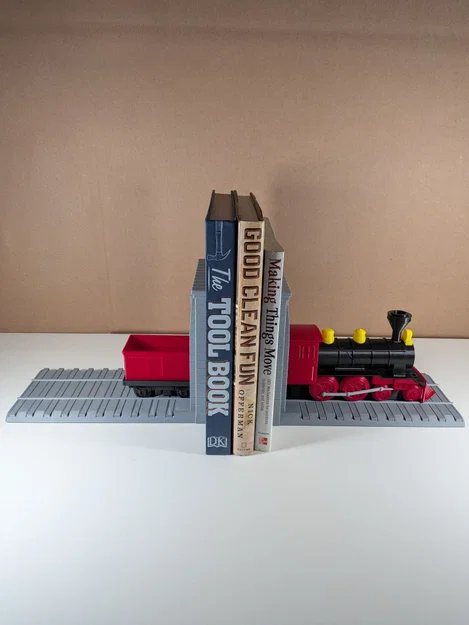 Bộ chặn sách hình tàu hỏa hơi nước - Train Bookends - Image 2