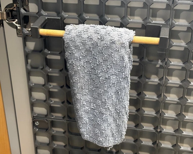 Giá đỡ thanh gỗ (dowel rod) treo khăn tiện lợi cho hệ thống OpenGrid - Image 1