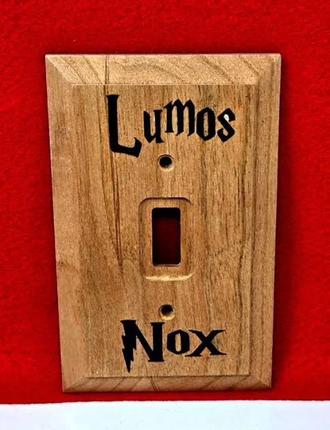 Ốp công tắc đèn chủ đề Harry Potter Lumos Nox cho fan phù thủy - Image 1