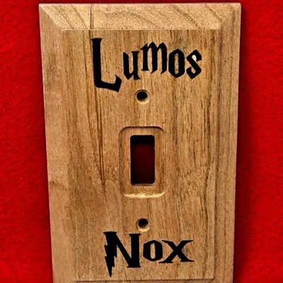 Ốp công tắc đèn chủ đề Harry Potter Lumos Nox cho fan phù thủy