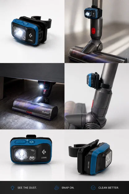 Clippy - Phụ kiện kẹp đèn cho máy hút bụi Dyson - Image 1