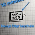 Móc khóa Kaucja 50gr in 3D siêu tốc - Chỉ trong 10 phút - Thumbnail 1