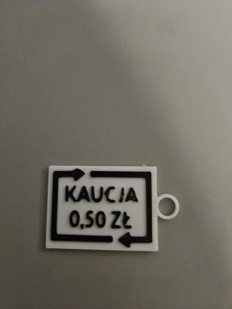 Móc khóa Kaucja 50gr in 3D siêu tốc - Chỉ trong 10 phút - Image 2