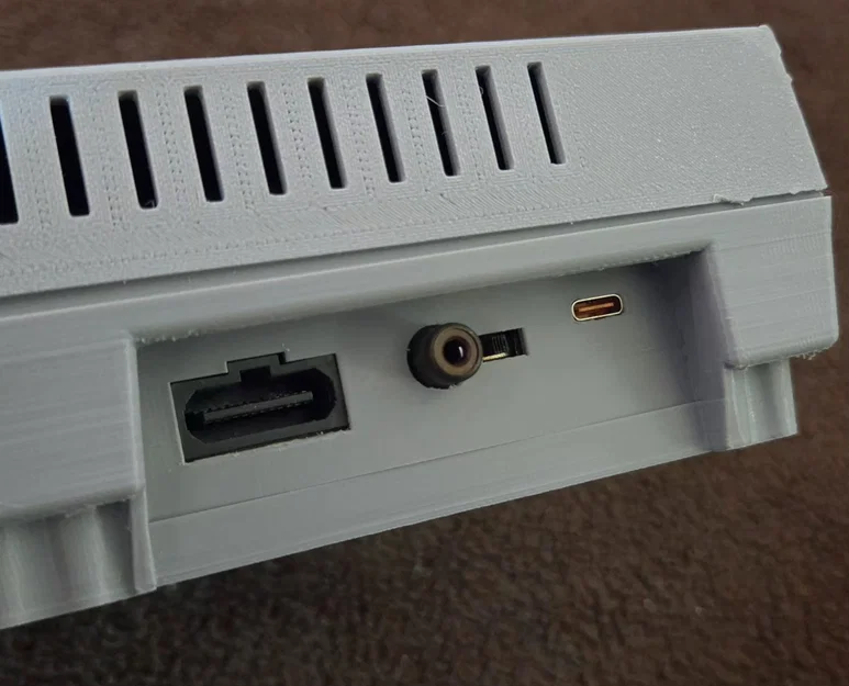Tấm chặn mặt sau (Backplate) lắp USB-C cho SNES (Hỗ trợ 9v Trigger Board) - Image 1